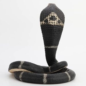 Veronese Design Coiled and Rearing King Cobra Sculptured Statue