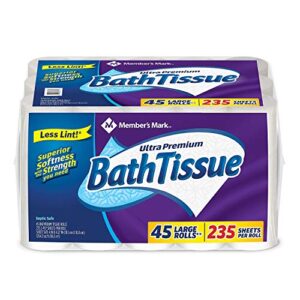 member’s mark ultra premium bath tissue, 2 ply (232 sheets, 45 rolls)