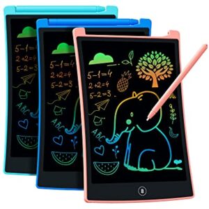 KOKODI Kids Toys 3 Packs LCD Writing Tablet, Colorful Toddler Drawing Pad Doodle Board Erasable, Educational Learning Toys Birthday Gifts for Girls Boys Age 3 4 5 6 7 8, Pink Blue Green