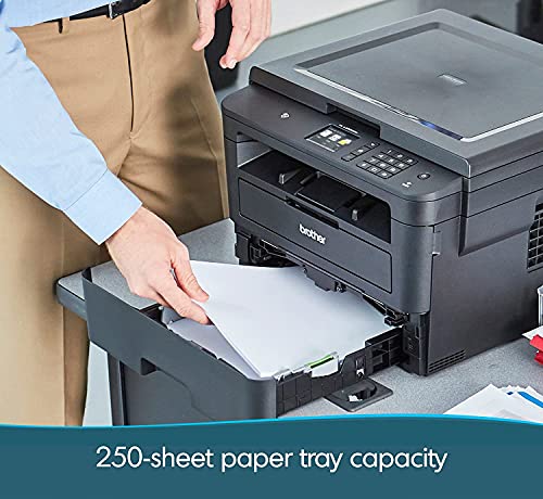 New Brother HL-L23 95DW Compact Monochrome Laser Printer, Cloud-Based Print & Scan,Flatbed Copy & Scan,Wireless Printing,Durlyfish USB Printer Cable,E