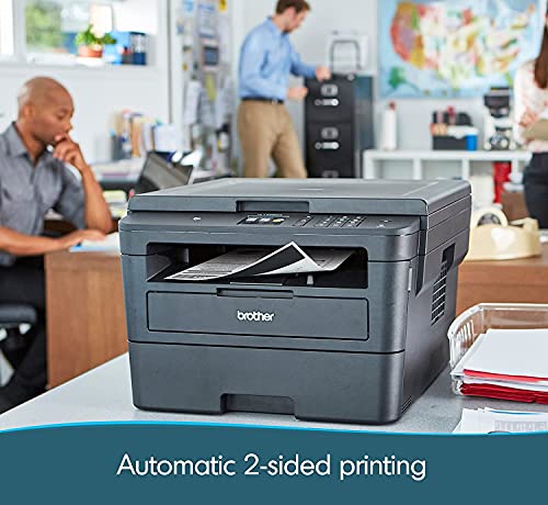 New Brother HL-L23 95DW Compact Monochrome Laser Printer, Cloud-Based Print & Scan,Flatbed Copy & Scan,Wireless Printing,Durlyfish USB Printer Cable,E