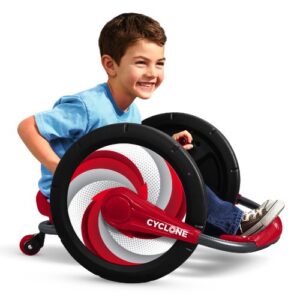 Radio Flyer Cyclone Kid's Ride On Toy, Red, Ages 3-7 Years