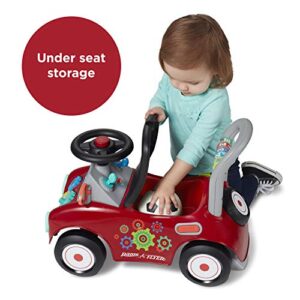 Radio Flyer Busy Buggy, Sit to Stand Toddler Ride On Toy, Ages 1-3, Red Kids Ride On Toy