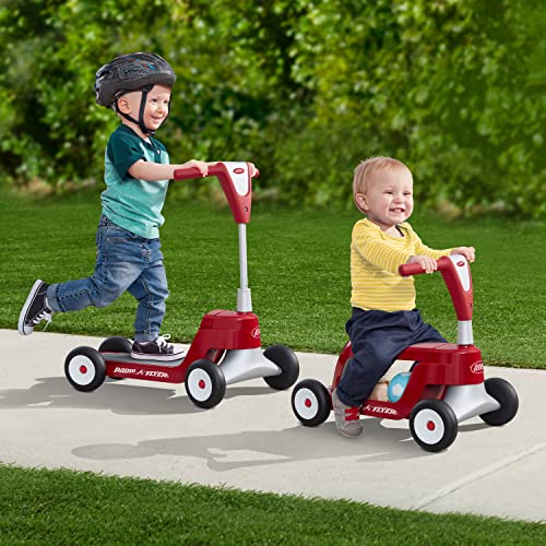 Radio Flyer Scoot 2 Scooter, Toddler Scooter or Ride on, Ages 1-4,Red