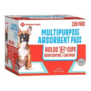 member’s mark member’s mark puppy multipurpose absorbent pads net count 120 pads, 120 count