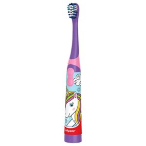 Colgate Kids Battery Powered Toothbrush, Unicorn, Extra Soft Toothbrush, Ages 3 and Up, 1 Pack