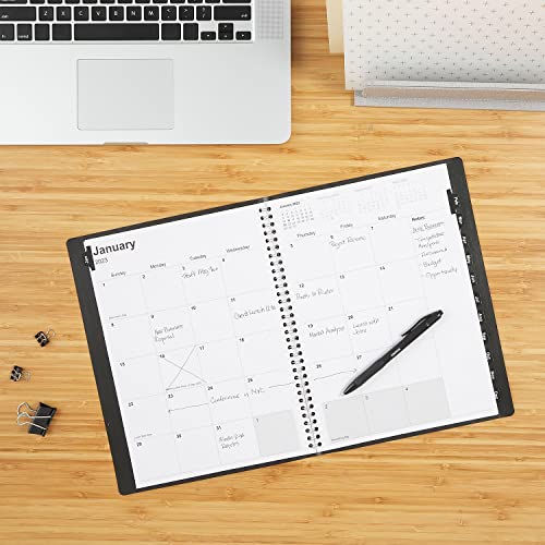 2023 Staples 8-Inch X 11-Inch Monthly Planner, Black (Tr52184-23)