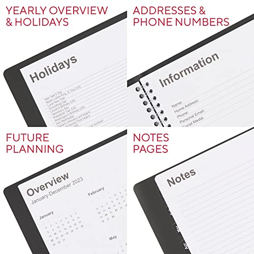 2023 Staples 8-Inch X 11-Inch Monthly Planner, Black (Tr52184-23)