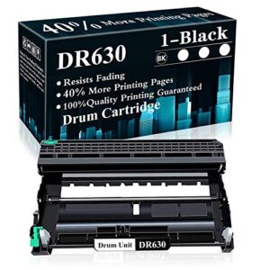 1 pack dr630 black drum unit replacement for brother hl-l2300d l2305w l2320d l2340dw l2360dw l2380dw mfc-l2680w l2685dw l2700dw l2705dw l2720dw l2740dw dcp-l2520dw l2520dw printer,sold by topink