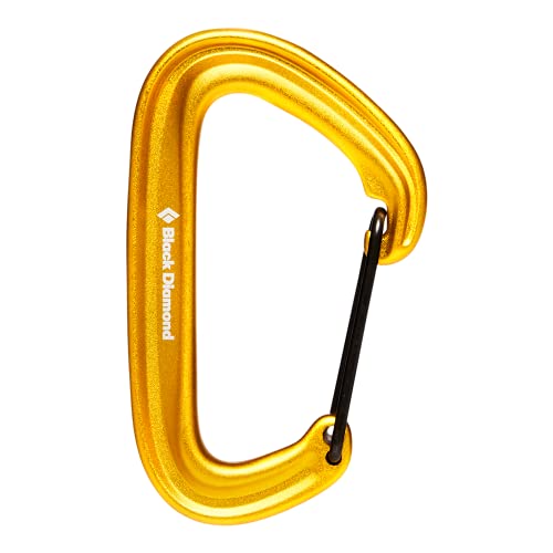 Black Diamond Equipment Litewire Carabiner for Rock Climbing, Yellow