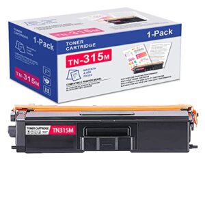 mah 1-pack high yield tn315m toner tn-315m cartridge tn 315 magenta replacement for brother