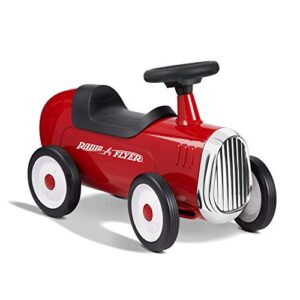 radio flyer little red roadster, toddler ride on toy, ages 1-3 (amazon exclusive), 24“ length