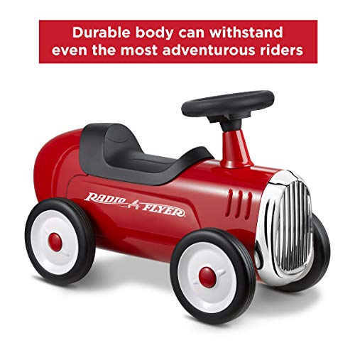 Radio Flyer Little Red Roadster, Toddler Ride on Toy, Ages 1-3 (Amazon Exclusive), 24“ Length