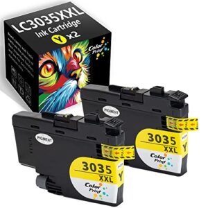 lc3035xxl colorprint compatible ink cartridge replacement for brother lc3035 lc3033 lc-3035 xxl lc3033xxl work with mfc-j995dw mfc-j995dwxl mfc-j815dw mfc-j805dwxl mfc-j805dw printer (2-pack,yellow)