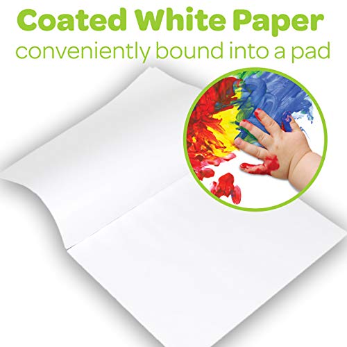 Crayola Giant Fingerpaint Paper, 25 Pages, 16" x 12" (99-3405) , White