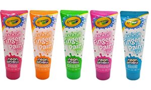crayola neon bright bathtub finger paint soap (set of 5)
