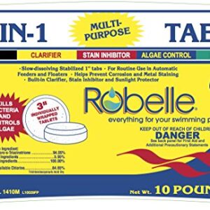 Robelle 1410M Chlorine Tabs Pool Sanitizer, 10-Pounds
