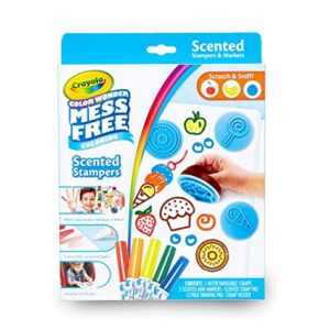 Crayola Color Wonder Scented Markers & Stamps Set, Mess Free Coloring for Toddlers, Gifts for Kids 3+