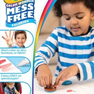 Crayola Color Wonder Scented Markers & Stamps Set, Mess Free Coloring for Toddlers, Gifts for Kids 3+