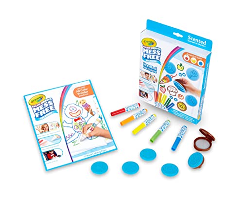 Crayola Color Wonder Scented Markers & Stamps Set, Mess Free Coloring for Toddlers, Gifts for Kids 3+