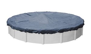 robelle 4224-4 premium-mesh xl blue mesh winter pool cover for round above ground swimming pools, 24-ft. round pool