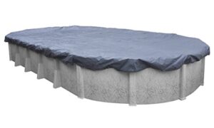 robelle 461833 value-line winter pool cover for oval above ground swimming pools, 18 x 33-ft. oval pool