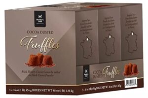 member’s mark cocoa dusted truffles (3 in a pack) 3x 16oz