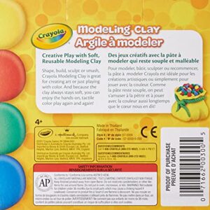 Crayola Modeling Clay, 4 Classic Colors (16 oz), Art and School Supplies for Kids, Gifts for Boys & Girls