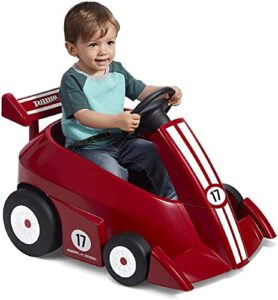 radio flyer grow with me racer, kids battery powered and remote control ride on toy, red toddler ride on toy for ages 1.5-4 years