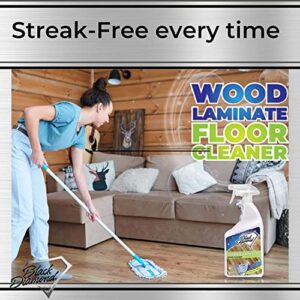 Black Diamond Stoneworks Wood & Laminate Floor Cleaner: For Hardwood, Real, Natural & Engineered Flooring –Biodegradable Safe for Cleaning All Floors