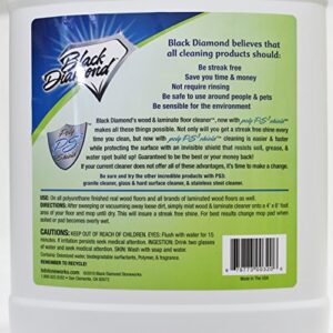 Black Diamond Stoneworks Wood & Laminate Floor Cleaner: For Hardwood, Real, Natural & Engineered Flooring –Biodegradable Safe for Cleaning All Floors