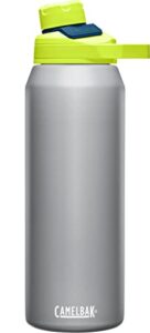 camelbak chute mag water bottle, insulated stainless steel, 32oz, trailblazer grey