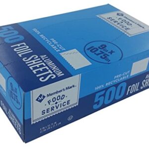 An Item of Member's Mark Foil Sheets, 9" x 10.75" (500 ct.) - Pack of 1 - Bulk Disc