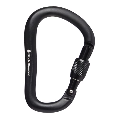 Black Diamond Mens Rocklock Screwgate Carabiner, Black