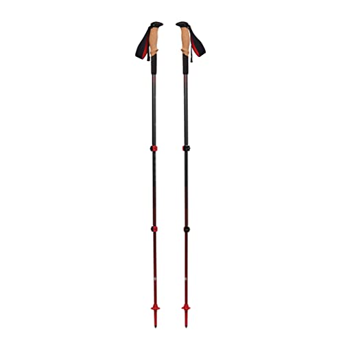 Black Diamond Pursuit Shock Trekking-Hiking Poles - Aluminum, Collapsible & Adjustable, Steel Grey-Octane, Medium/Large