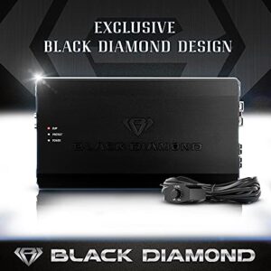 Black Diamond DIA-P1000X1D Car Audio Amplifier Class D 1-Channel Monoblock Amp 1000 Watts Rms Remote Level Control Included