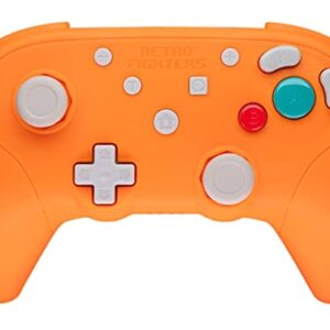 Retro Fighters BattlerGC Wireless Controller - Gamecube, Game Boy Player, Switch & PC Compatible (Orange)