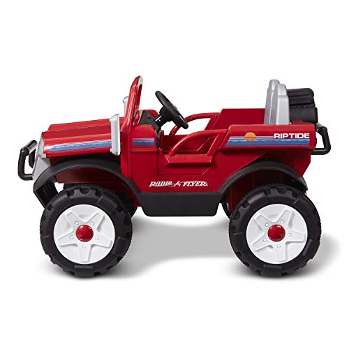 Radio Flyer Riptide Car | Outdoor Power Ride On Toy | Ages 3+ (Amazon Exclusive) Red