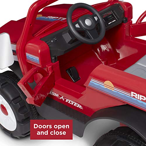 Radio Flyer Riptide Car | Outdoor Power Ride On Toy | Ages 3+ (Amazon Exclusive) Red