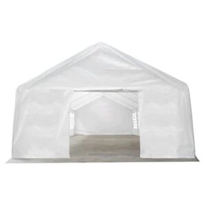 vidaXL Party Tent Heavy Duty with Windows Side Walls Outdoor Patio Garden Pop Up Gazebo Canopy White 39.4' x 19.7'