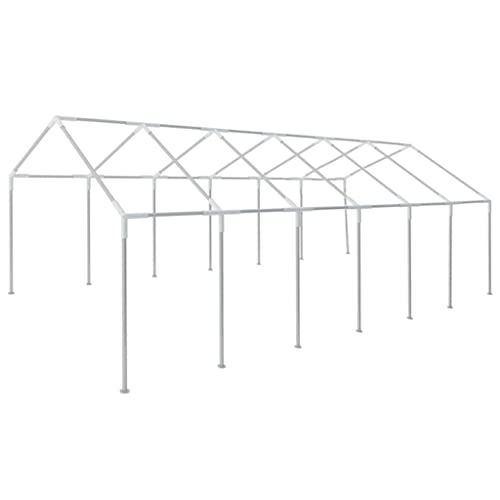 vidaXL Party Tent Heavy Duty with Windows Side Walls Outdoor Patio Garden Pop Up Gazebo Canopy White 39.4' x 19.7'