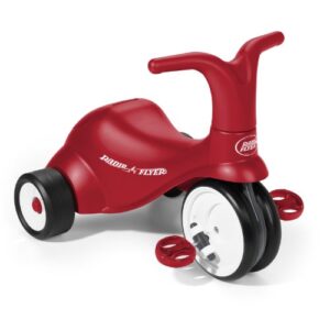 radio flyer scoot 2 pedal ride on bike, ride on toy for ages 1-3