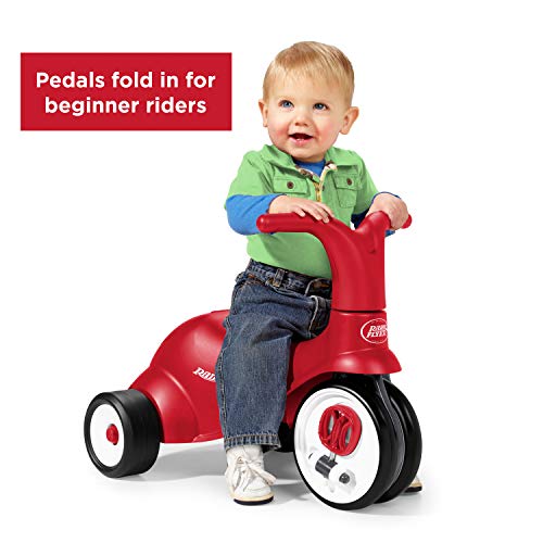 Radio Flyer Scoot 2 Pedal Ride on Bike, Ride On Toy for Ages 1-3