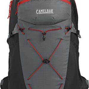 CamelBak Fourteener 26 Hiking Hydration Pack - Hike Backpack - 100 oz, Graphite/Red Poppy