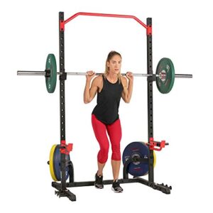 sunny health & fitness power zone squat stand power rack cage – sf-xf9931