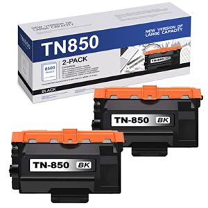 edh compatible tn850 tn-850 toner cartridge replacement for brother high yield compatible with dcp-l5600dn mfc-l6750dw l5700dw l5800dw l6800dw hl-l5200dw/dwt l6250dw l5100dn printer (2 pack,black)