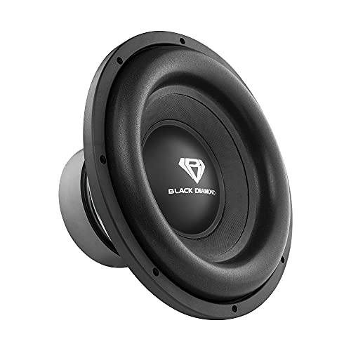 BLACK DIAMOND DIA-R12D2 12 Inch Car Audio Subwoofer 1200 Watts Dual Voice Coil 2+2 Ohms (1 Speaker)