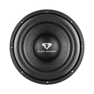 BLACK DIAMOND DIA-R12D2 12 Inch Car Audio Subwoofer 1200 Watts Dual Voice Coil 2+2 Ohms (1 Speaker)