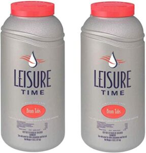 leisure time 45430a-02 brom tabs spa bromine, 2-pack