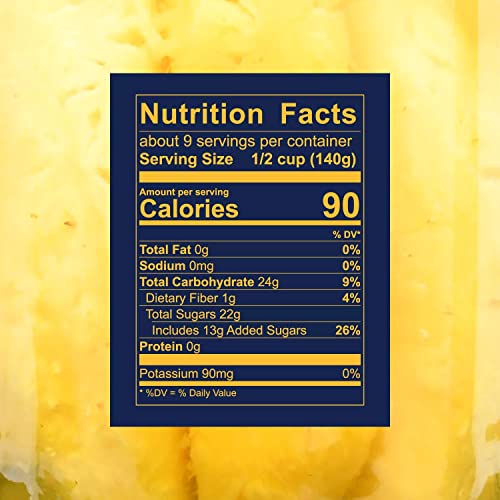 Member's Mark Pineapple Spears in Coconut Water (42 Ounce), 2.6 Pound (Pack of 1)
